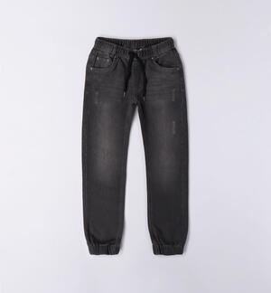 Pantalone denim per ragazzo GRIGIO