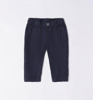 Pantalone lungo neonato in lino