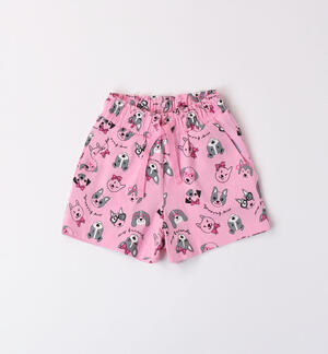 Girls' floral shorts
