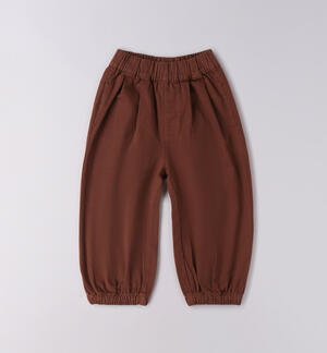 Pantalone per bambina MARRONE
