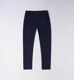 Boy's slim fit trousers BLUE