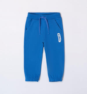 Boys' tracksuit bottoms for the autumn BLUE