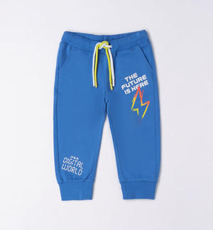 Pantalone tuta bambino colorate stampe BLU