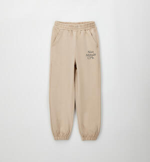 Pantalone tuta per ragazza BEIGE