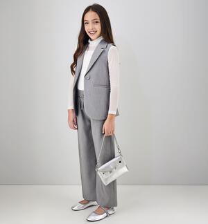 Pantalone tuta ragazza GRIGIO