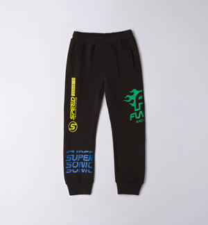 Coloured print boy's tracksuit trousers