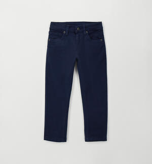 Pantaloni bambino slim fit BLU
