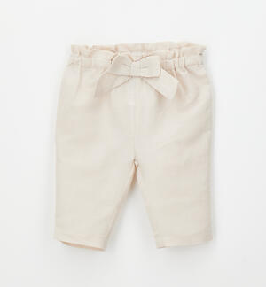 Girls' pants with bow