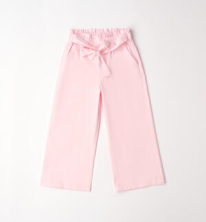 Pantaloni con fiocco bambina