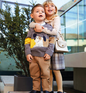 Pantaloni cotone per bambino BEIGE