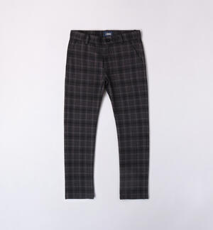 Boys' elegant checked trousers