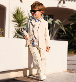 Pantaloni eleganti bambino PANNA