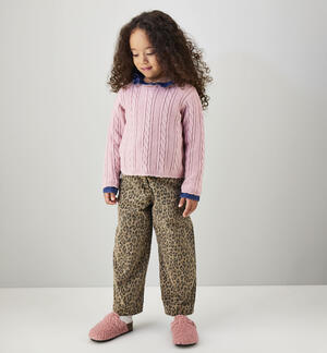 Pantaloni leopardati bambina