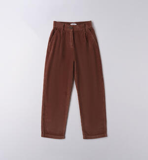 100% cotton girls` trousers