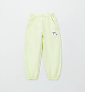 Girls' jogging bottoms YELLOW
