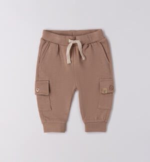 Pantaloni tuta neonato MARRONE