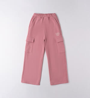 Pantaloni tuta ragazza ROSA