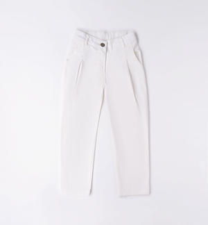 Distinctive girl's cotton trousers