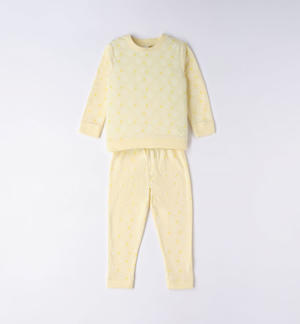 Pigiama lungo bambina GIALLO