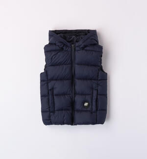 Boys' padded gilet BLUE