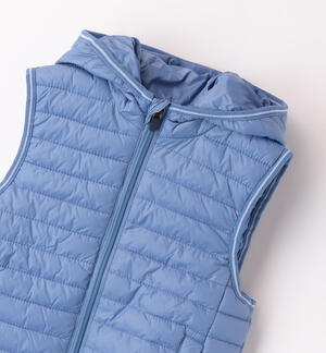 Boys' sleeveless padded jacket BLUE