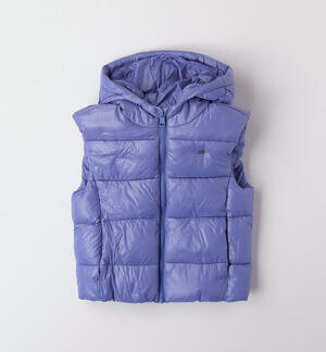 Girls' down gilet BLUE