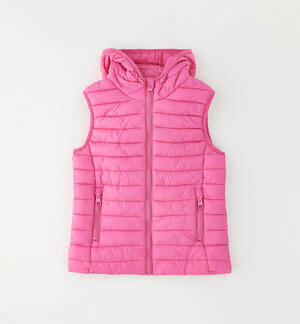 Girls' sleeveless down jacket PINK