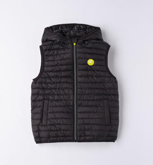 Boy's sleeveless padded  jacket BLACK