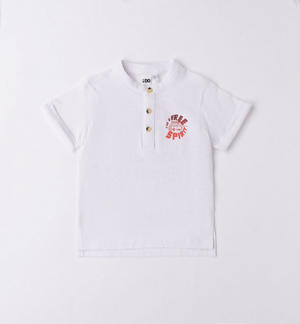 Polo bambino grande stampa dietro