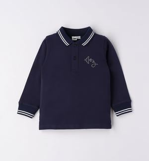 Polo classica bambino BLU