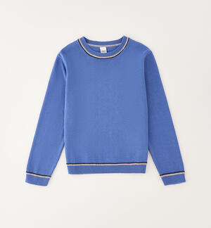 Pullover bambino 100% cotone BLU