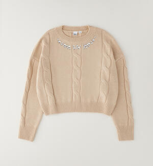 Pullover ragazza iDO BEIGE