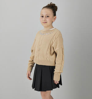 Pullover ragazza iDO BEIGE
