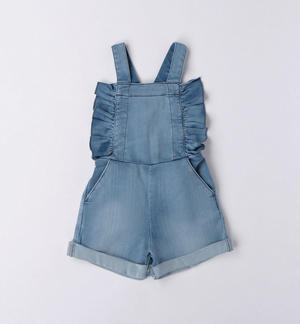 Salopette bambina morbido jeans