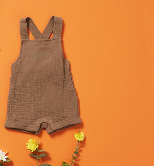 Canvas dungarees for boys