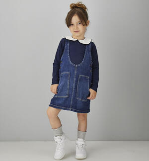 Salopette jeans bambina