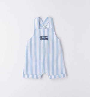 Salopette neonato con ricamo BLU