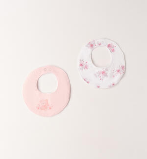 Baby girl bib set