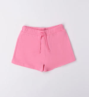 Shorts 100% cotone ragazza ROSA