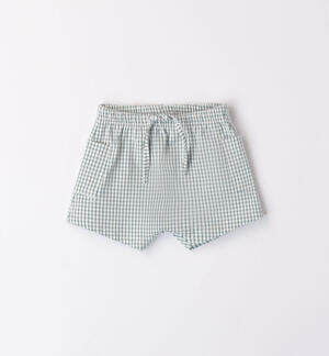 Checked shorts for boys