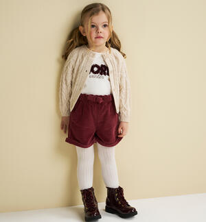Girls` shorts RED