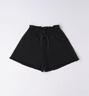 Shorts ragazza ampio NERO