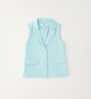 Elegant sleeveless jacket for girls