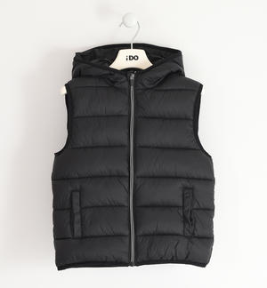 Boy¿s vest with hood BLACK
