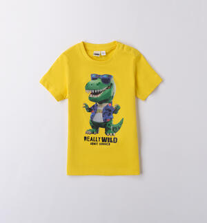 T-shirt, 100% cotton for boys YELLOW