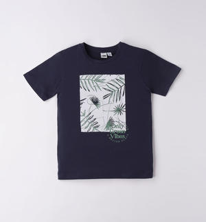 T-shirt 100% cotone ragazzo stampa fantasia