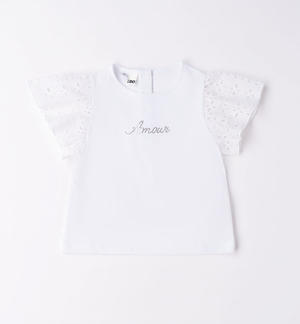 T-shirt bambina con strass