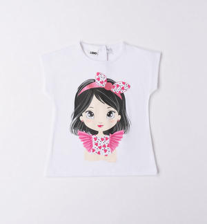 T-shirt bambina glitter 100% cotone