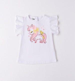 T-shirt bambina unicorno