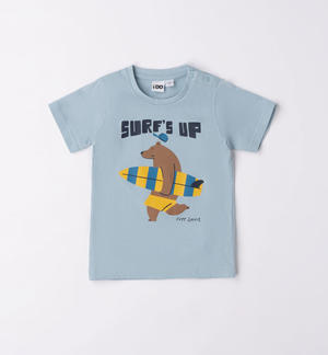 Boy's bear T-shirt LIGHT BLUE